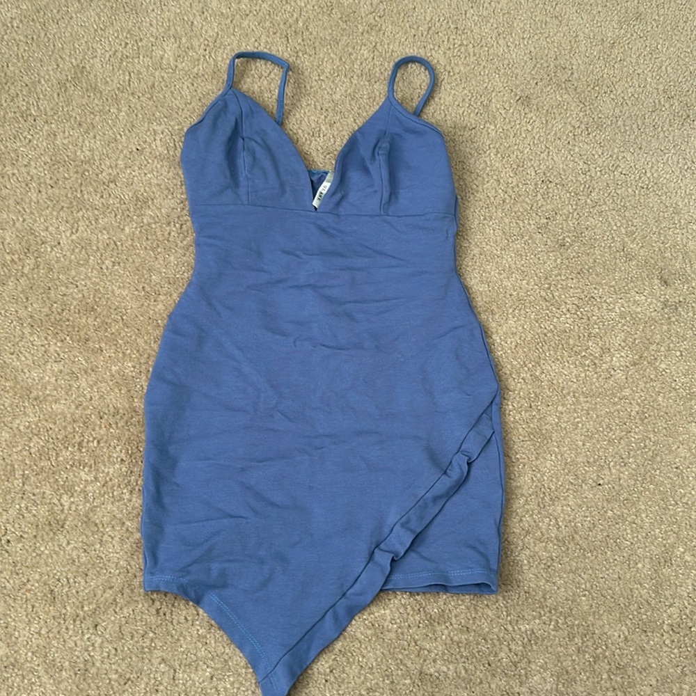 Glare blue dress